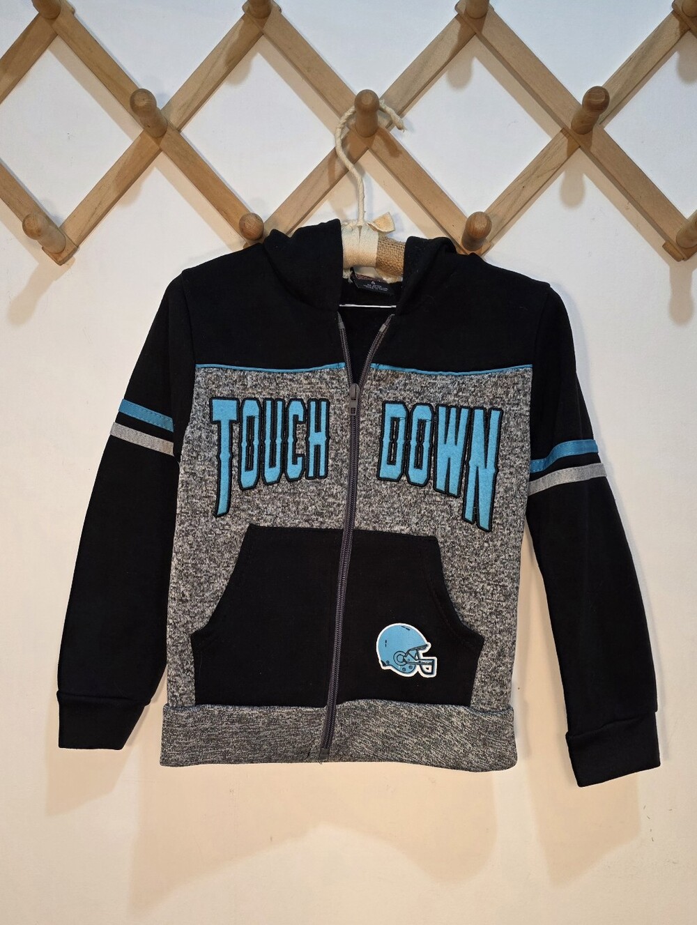 Mad Game Hoodie Jacket Black Gray Blue Kids 4